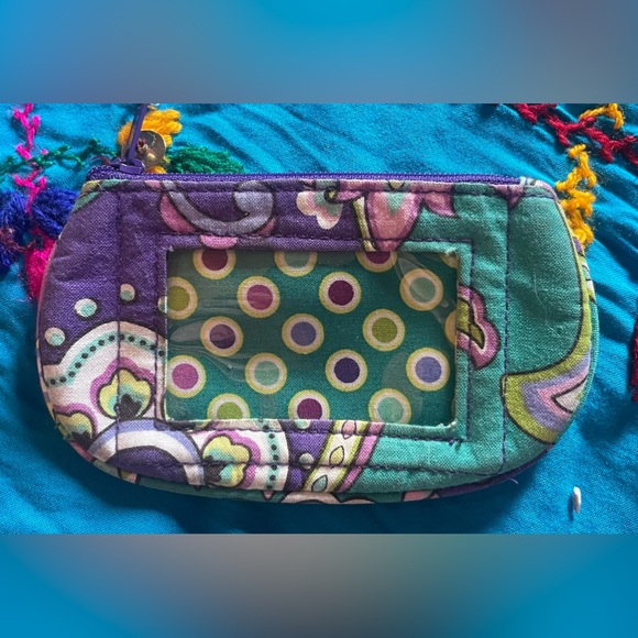 Purple Vera Bradley card case. Approximately 3 1/2 x 6”. Excellent condition! - Picture 7 of 7